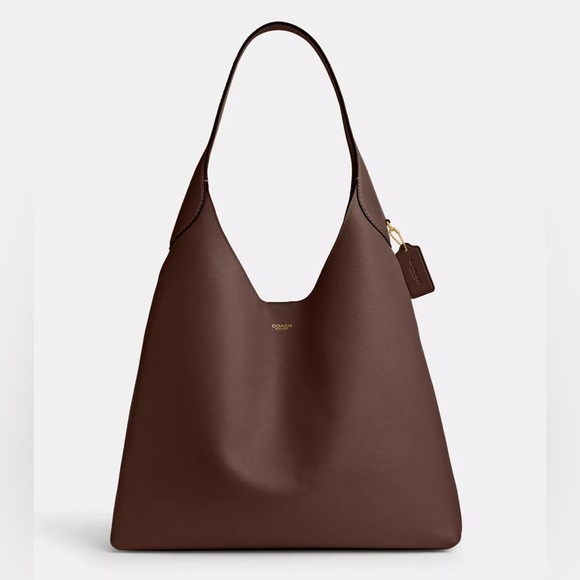 Coach Handbags - Coach Brown Leather Shoulder Hobo Bag